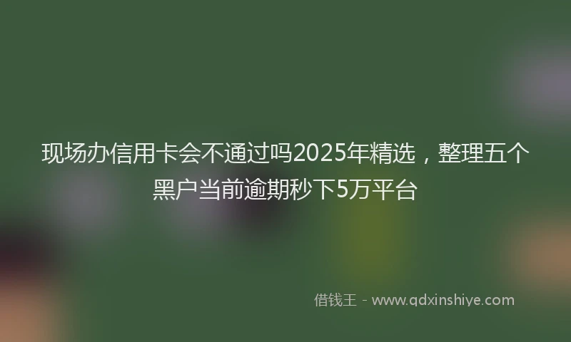 现场办信用卡会不通过吗2025年精选，整理五个黑户当前逾期秒下5万平台