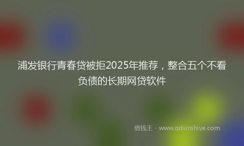 浦发银行青春贷被拒2025年推荐，整合五个不看负债的长期网贷软件