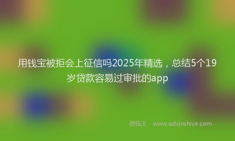 用钱宝被拒会上征信吗2025年精选，总结5个19岁贷款容易过审批的app