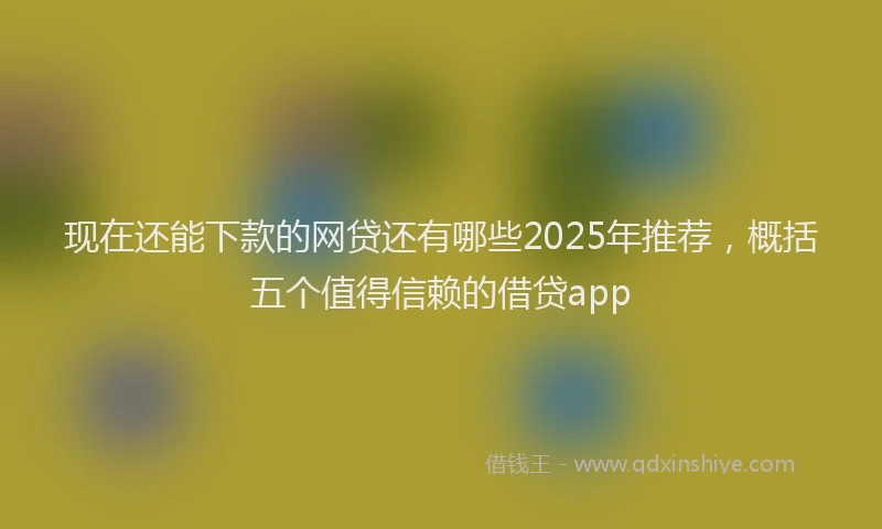 现在还能下款的网贷还有哪些2025年推荐，概括五个值得信赖的借贷app