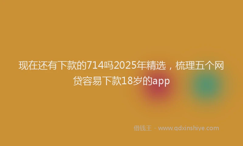 现在还有下款的714吗2025年精选，梳理五个网贷容易下款18岁的app