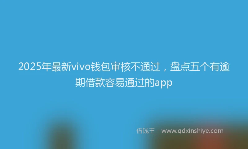 2025年最新vivo钱包审核不通过，盘点五个有逾期借款容易通过的app