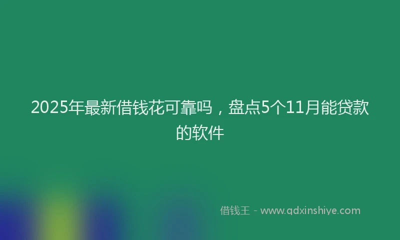 2025年最新借钱花可靠吗，盘点5个11月能贷款的软件