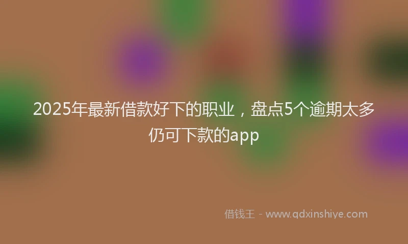 2025年最新借款好下的职业，盘点5个逾期太多仍可下款的app