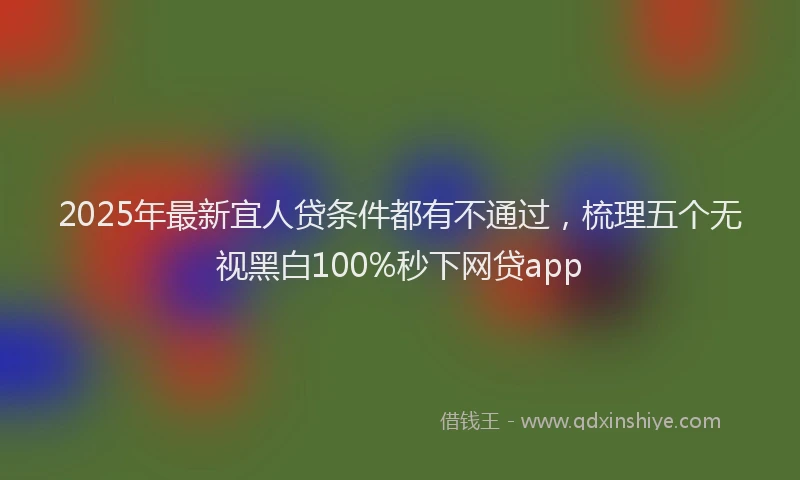 2025年最新宜人贷条件都有不通过，梳理五个无视黑白100%秒下网贷app