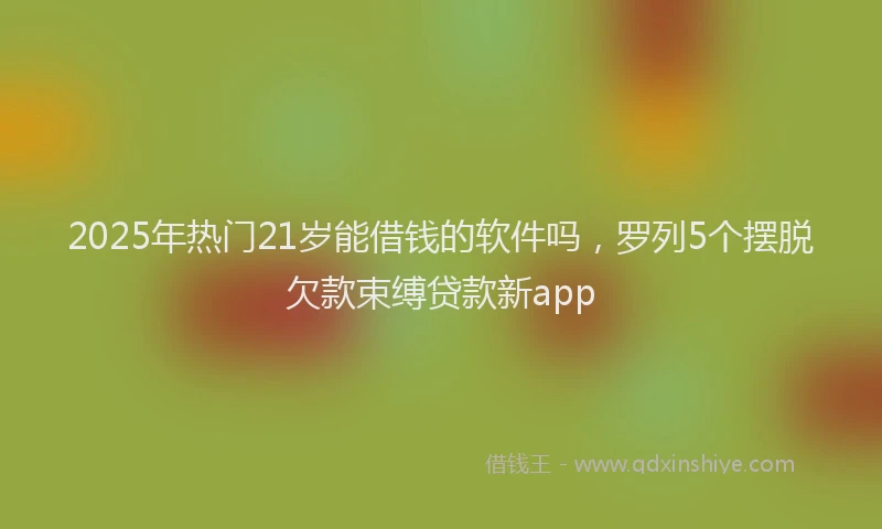 2025年热门21岁能借钱的软件吗，罗列5个摆脱欠款束缚贷款新app