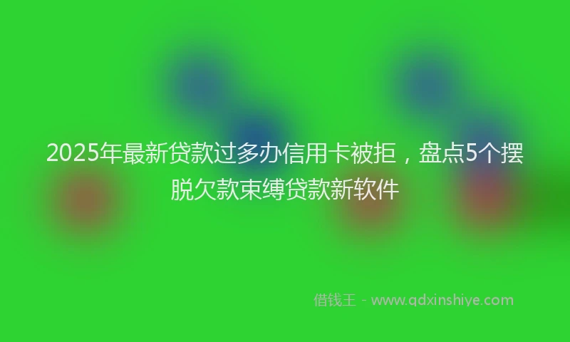2025年最新贷款过多办信用卡被拒，盘点5个摆脱欠款束缚贷款新软件