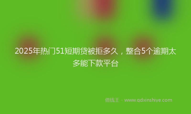 2025年热门51短期贷被拒多久，整合5个逾期太多能下款平台