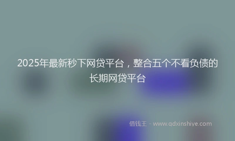 2025年最新秒下网贷平台，整合五个不看负债的长期网贷平台