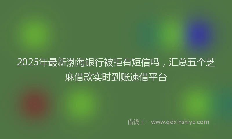 2025年最新渤海银行被拒有短信吗，汇总五个芝麻借款实时到账速借平台