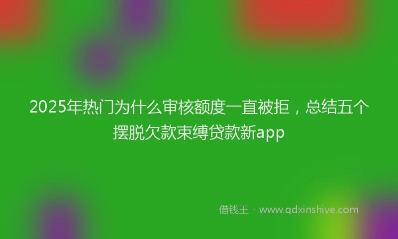 2025年热门为什么审核额度一直被拒，总结五个摆脱欠款束缚贷款新app