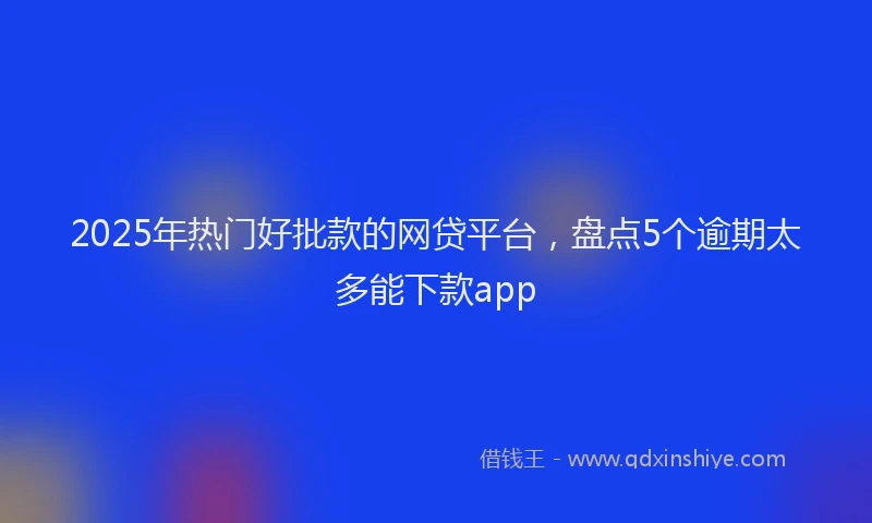 2025年热门好批款的网贷平台，盘点5个逾期太多能下款app