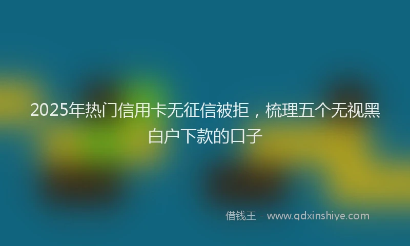 2025年热门信用卡无征信被拒，梳理五个无视黑白户下款的口子