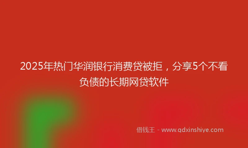 2025年热门华润银行消费贷被拒，分享5个不看负债的长期网贷软件