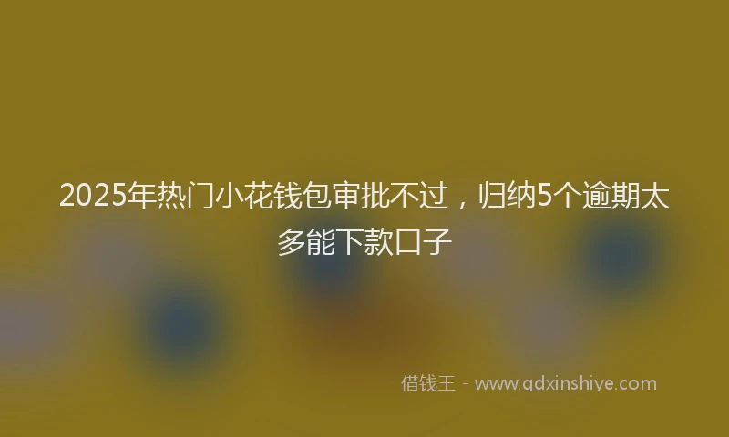 2025年热门小花钱包审批不过，归纳5个逾期太多能下款口子