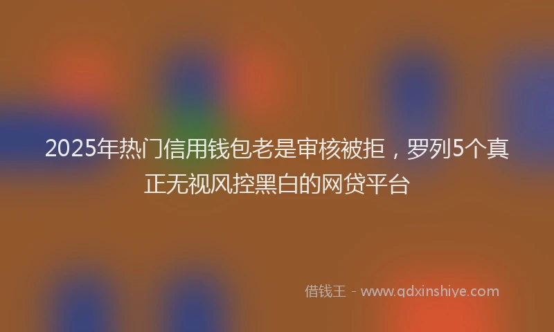 2025年热门信用钱包老是审核被拒，罗列5个真正无视风控黑白的网贷平台