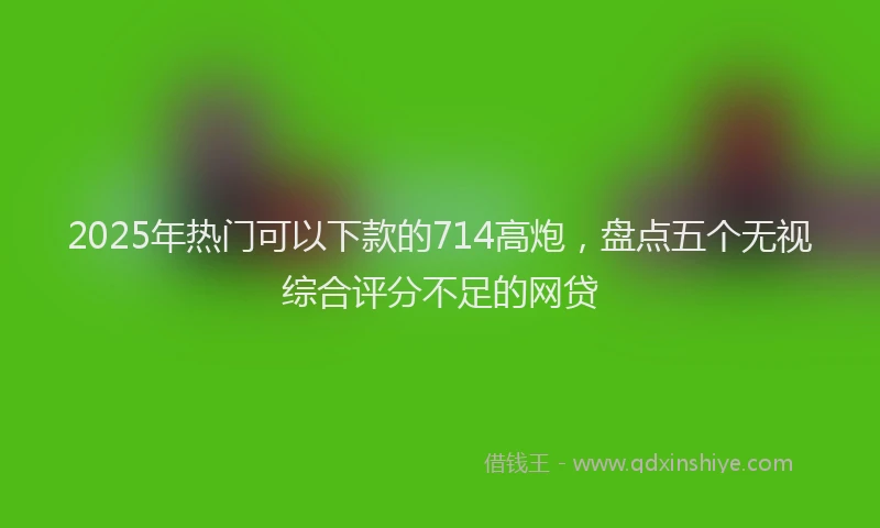 2025年热门可以下款的714高炮，盘点五个无视综合评分不足的网贷