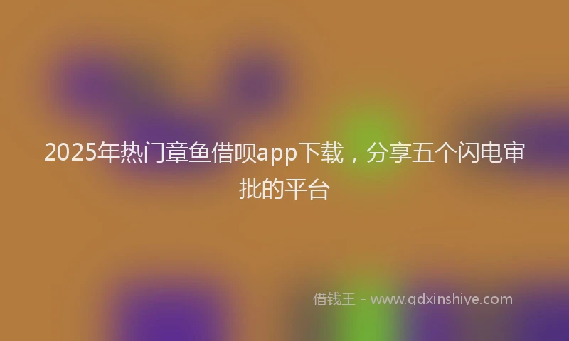 2025年热门章鱼借呗app下载，分享五个闪电审批的平台