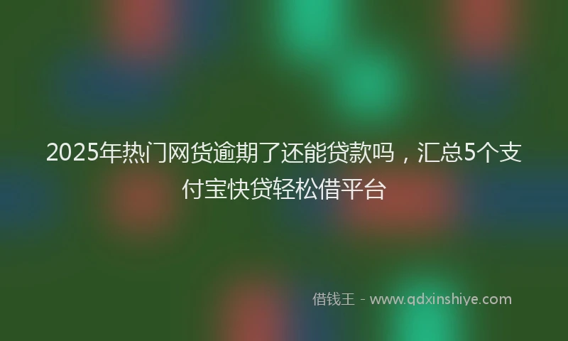 2025年热门网货逾期了还能贷款吗，汇总5个支付宝快贷轻松借平台