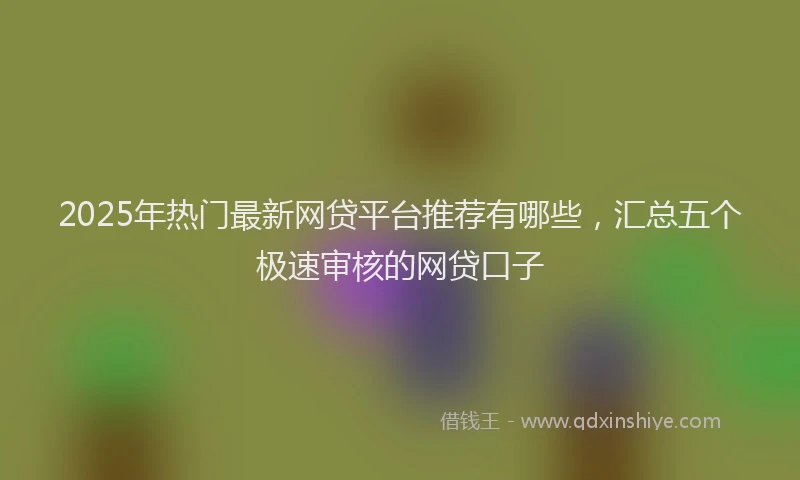 2025年热门最新网贷平台推荐有哪些，汇总五个极速审核的网贷口子
