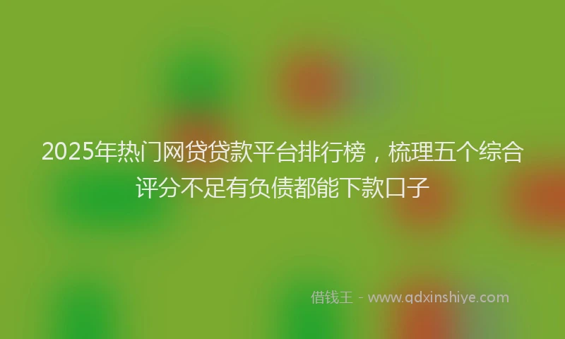 2025年热门网贷贷款平台排行榜，梳理五个综合评分不足有负债都能下款口子