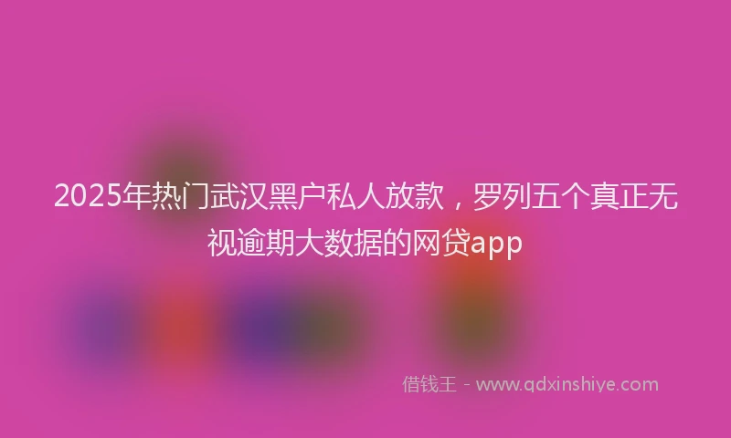 2025年热门武汉黑户私人放款，罗列五个真正无视逾期大数据的网贷app