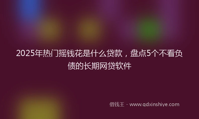 2025年热门摇钱花是什么贷款，盘点5个不看负债的长期网贷软件