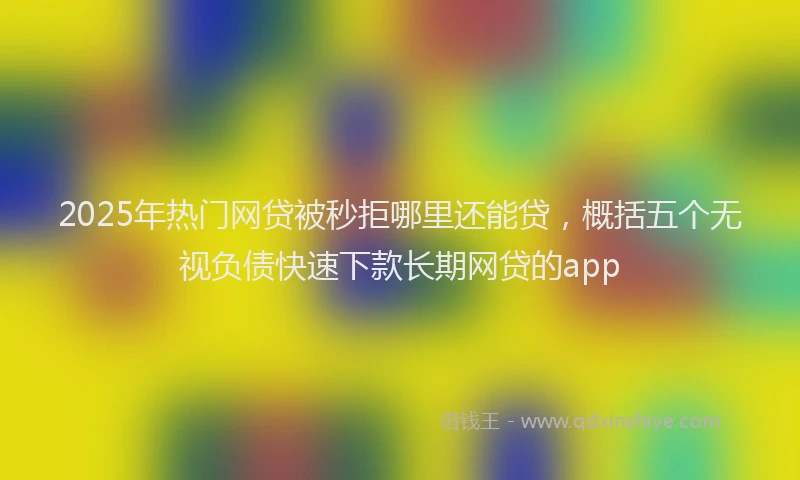 2025年热门网贷被秒拒哪里还能贷，概括五个无视负债快速下款长期网贷的app