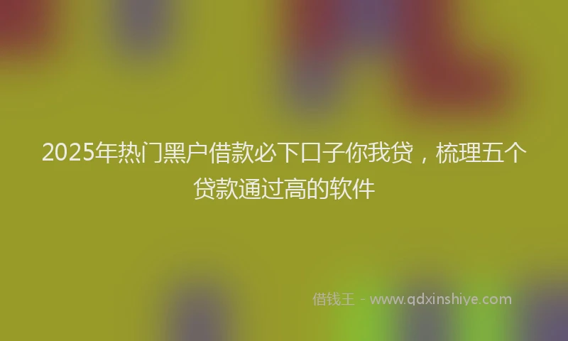 2025年热门黑户借款必下口子你我贷，梳理五个贷款通过高的软件
