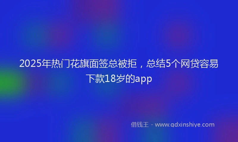 2025年热门花旗面签总被拒，总结5个网贷容易下款18岁的app