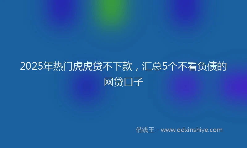 2025年热门虎虎贷不下款，汇总5个不看负债的网贷口子