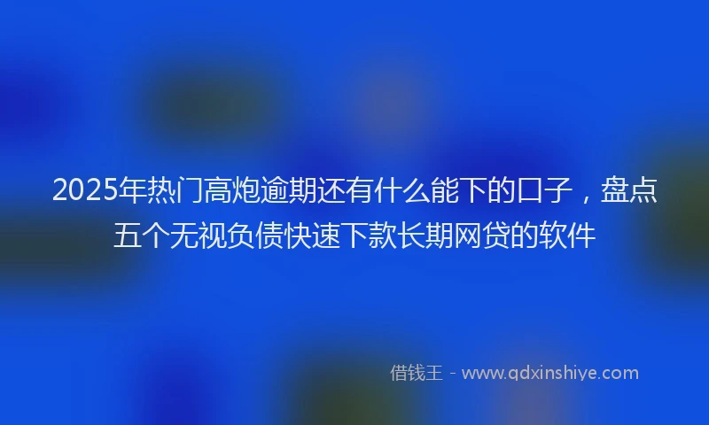 2025年热门高炮逾期还有什么能下的口子，盘点五个无视负债快速下款长期网贷的软件