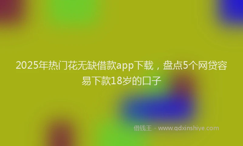 2025年热门花无缺借款app下载，盘点5个网贷容易下款18岁的口子