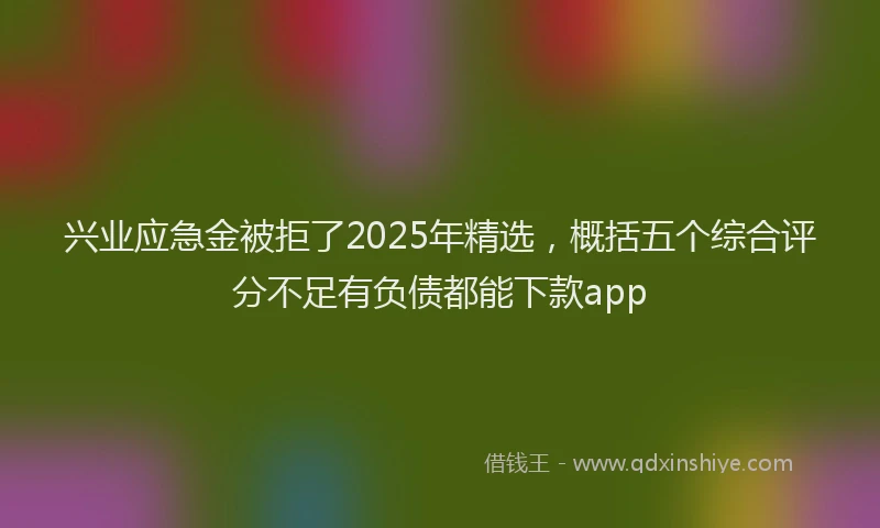 兴业应急金被拒了2025年精选，概括五个综合评分不足有负债都能下款app