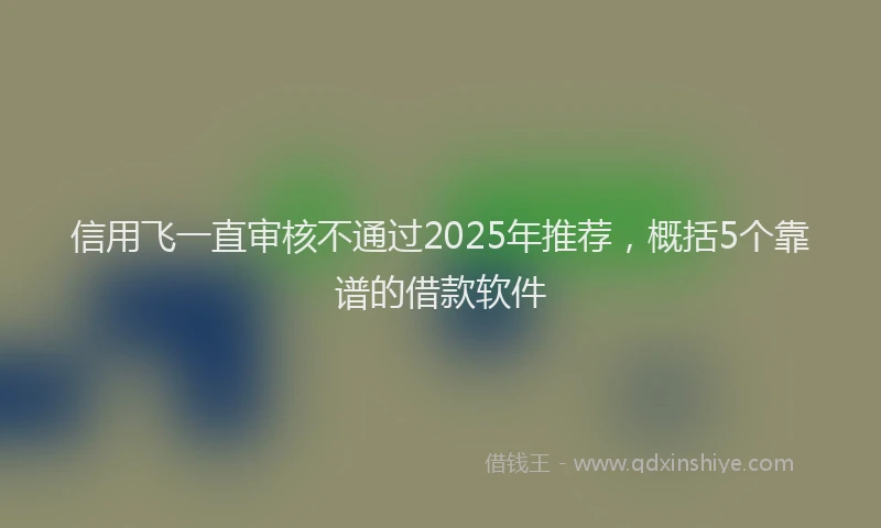 信用飞一直审核不通过2025年推荐，概括5个靠谱的借款软件