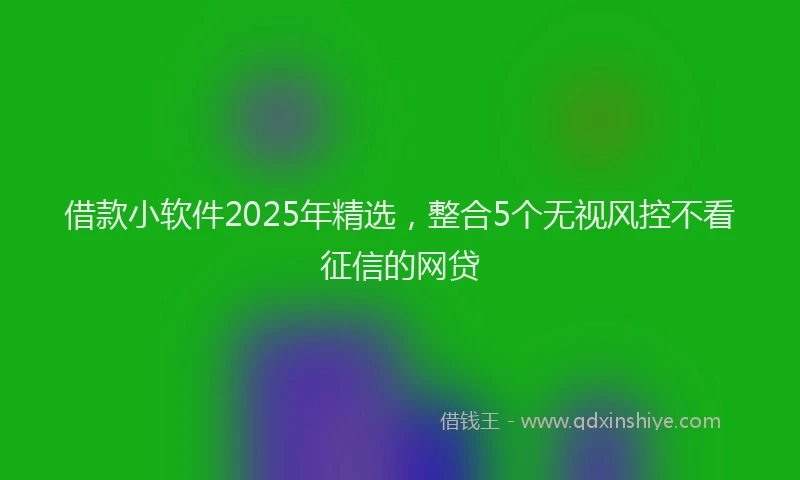 借款小软件2025年精选，整合5个无视风控不看征信的网贷