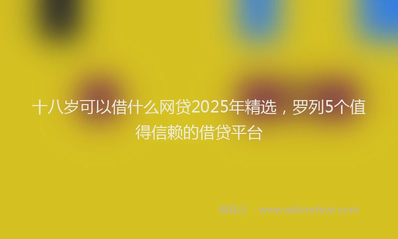 十八岁可以借什么网贷2025年精选，罗列5个值得信赖的借贷平台