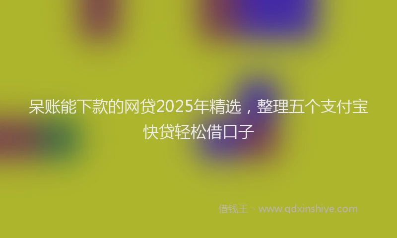 呆账能下款的网贷2025年精选，整理五个支付宝快贷轻松借口子