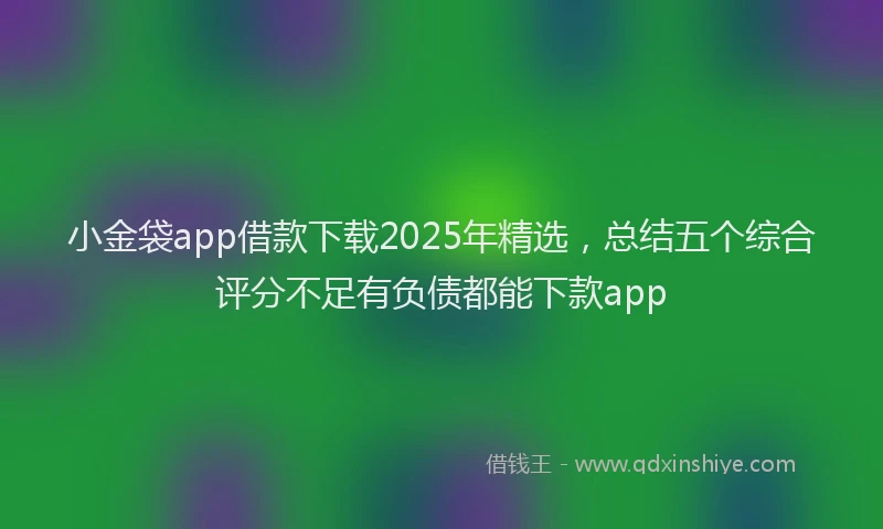 小金袋app借款下载2025年精选，总结五个综合评分不足有负债都能下款app