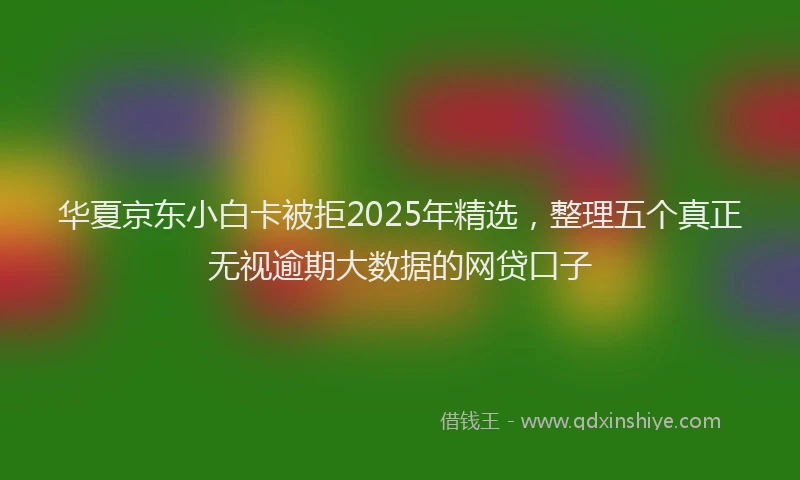 华夏京东小白卡被拒2025年精选，整理五个真正无视逾期大数据的网贷口子