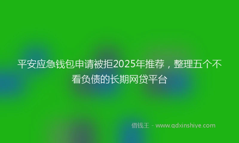 平安应急钱包申请被拒2025年推荐，整理五个不看负债的长期网贷平台