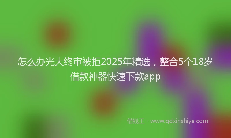 怎么办光大终审被拒2025年精选，整合5个18岁借款神器快速下款app