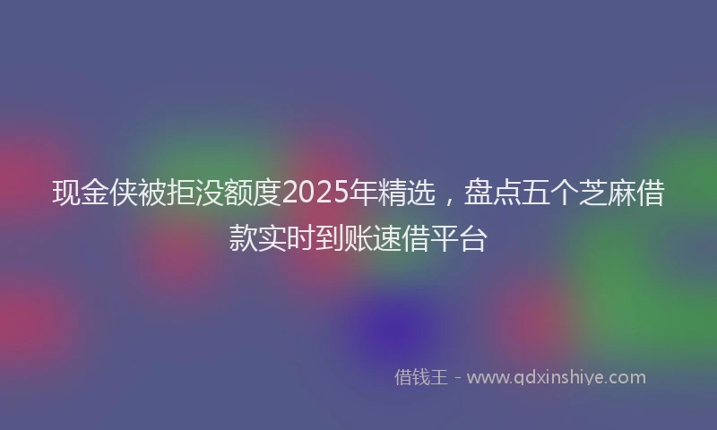现金侠被拒没额度2025年精选，盘点五个芝麻借款实时到账速借平台
