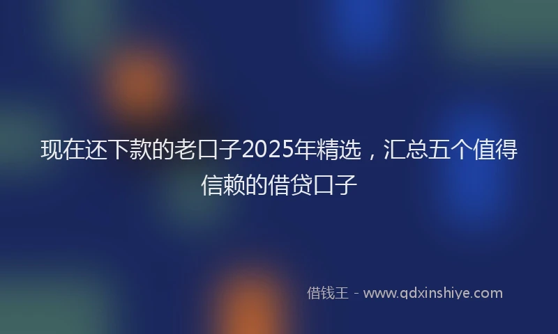 现在还下款的老口子2025年精选，汇总五个值得信赖的借贷口子