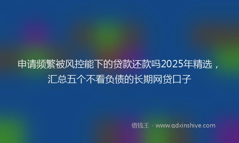 申请频繁被风控能下的贷款还款吗2025年精选，汇总五个不看负债的长期网贷口子