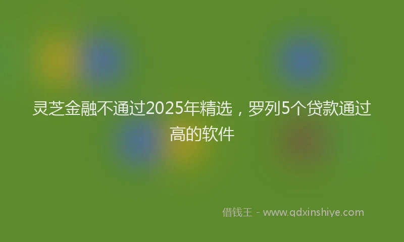 灵芝金融不通过2025年精选，罗列5个贷款通过高的软件
