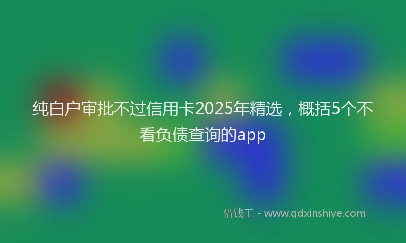 纯白户审批不过信用卡2025年精选，概括5个不看负债查询的app