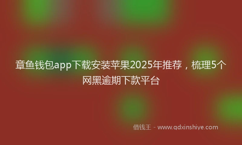 章鱼钱包app下载安装苹果2025年推荐，梳理5个网黑逾期下款平台