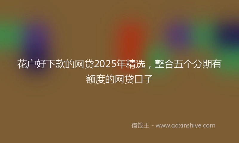花户好下款的网贷2025年精选，整合五个分期有额度的网贷口子