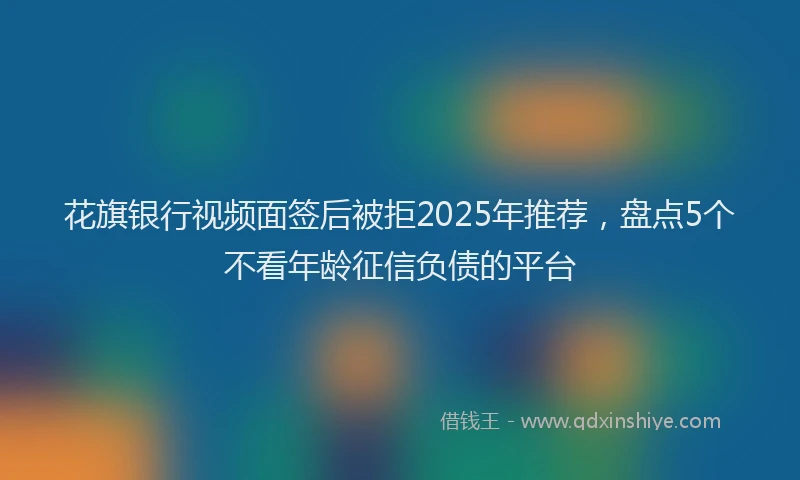 花旗银行视频面签后被拒2025年推荐，盘点5个不看年龄征信负债的平台